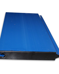 Buchtenprofil 30x200- 420 blau inkl Endkappen